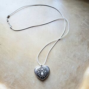 Silver Heart  Necklace